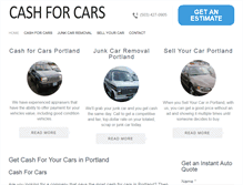 Tablet Screenshot of cashforcarsportlandor.com